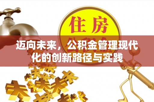 远安迈向未来，公积金管理现代化的创新路径与实践